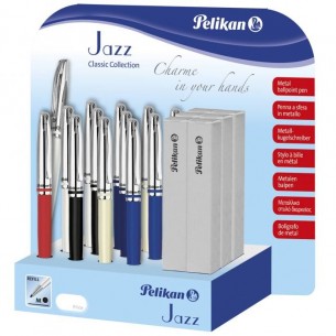 Penne a Sfera Pelikan Sfera Jazz Classic - Espositore da 12 Pezzi