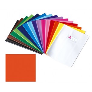 Coprimaxi in Pvc Coprente Laccato Lucido Arancione 250 My, Formato 21x30 Cm, con Alette e Tasca Portanome di Balmar2000