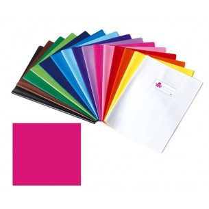 Coprimaxi in Pvc Coprente Laccato Lucido Fuxia 250 My, Formato 21x30 Cm, con Alette e Tasca Portanome di Balmar2000