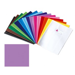 Coprimaxi in Pvc Coprente Laccato Lucido Lilla 250 My, Formato 21x30 Cm, con Alette e Tasca Portanome di Balmar2000