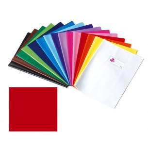 Coprimaxi in Pvc Coprente Laccato Lucido Rosso 250 My, Formato 21x30 Cm, con Alette e Tasca Portanome di Balmar2000