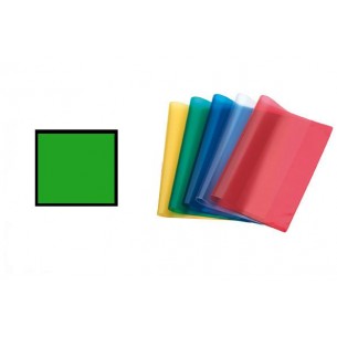 Coprimaxi in Pvc Goffrato Trasparente Verde 250 My, Formato 21x30 Cm, con Alette e Tasca Portanome di Balmar2000