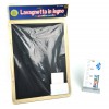 Lavagnetta Legno Cm 33 X 44 con Gessetti di Distributori Giocattoli