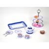 Set Te' Metallo/Plastica Pasticcini con Alzatina 39 Pz di Distributori Giocattoli