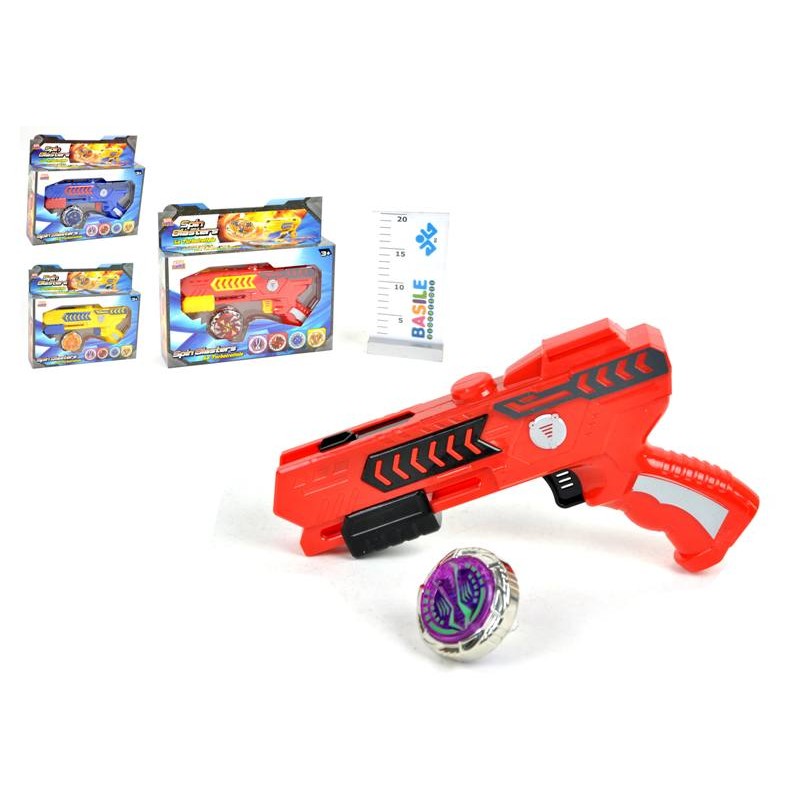 Battle Set Trottola Metal Pistola Lanciatore di Distributori Giocattoli