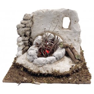 Accessorio per Presepe Fuoco Batteria Cm. 13x13x8 di Euromarchi
