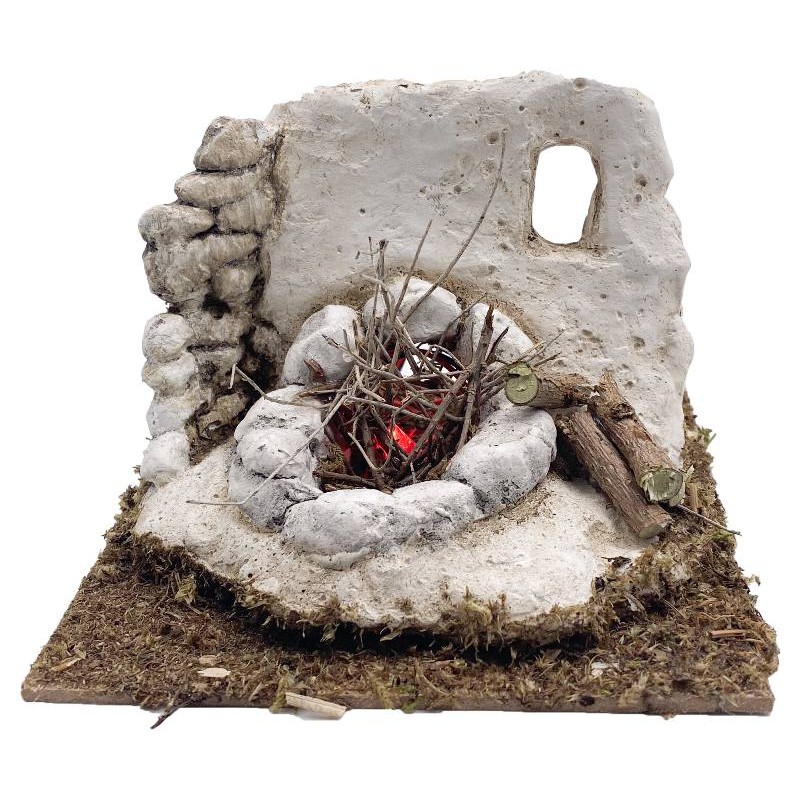 Accessorio per Presepe Fuoco Batteria Cm. 13x13x8 di Euromarchi
