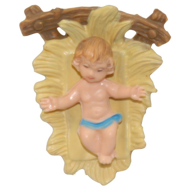 Gesu' Bambino in Culla Cm 4x3 di Euromarchi