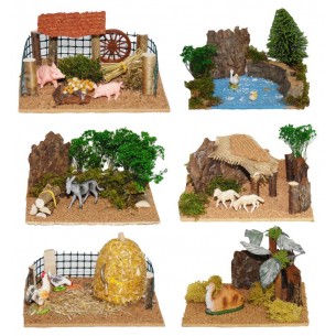 Accessorio con Animali Cm 19x15 in Display(6 Sogg) di Euromarchi