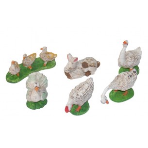 Animali da Cortile Set 6 Pezzi di Euromarchi