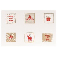 Cf.25 F.St. Ass. 30my 100x130 Fog.Fog Assortimento Natale Stampato /Im di Pnp