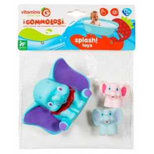 Gommolosi Famiglia Elefanti 3 Pz di Globo