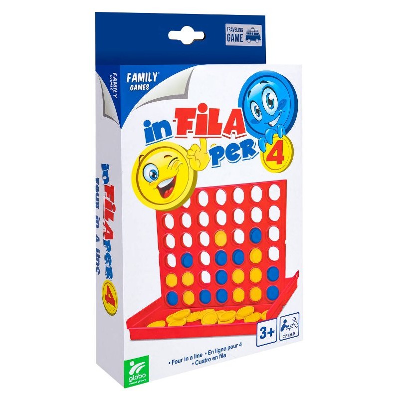 Gioco in Fila per 4 Tascabile di Globo