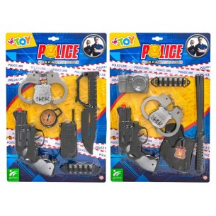 Set Gioco Polizia C/Pistola/Accessori 2ass di Globo