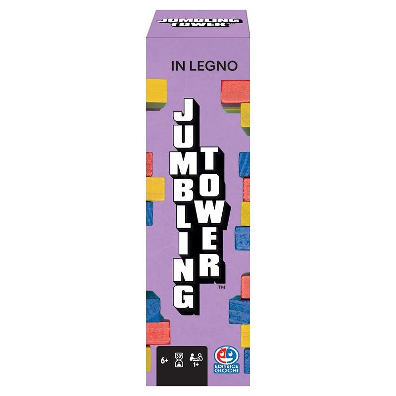 Eg Classici Jumbling Tower Colorata in Legno di Spinmaster Games