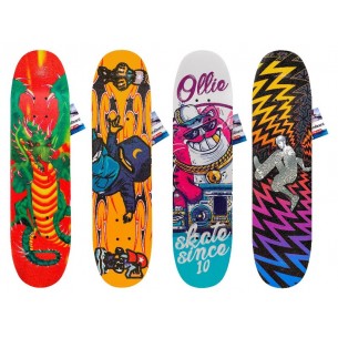 Skateboard Legno 78cm 4 Ass 100 Kg di Globo