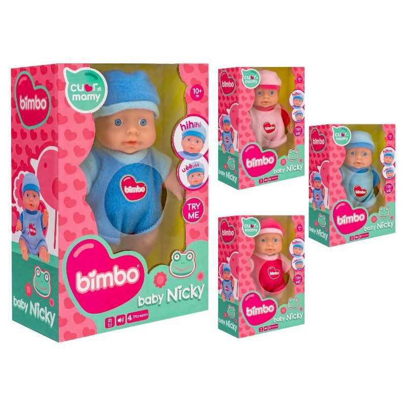 Bambolotto 21cm C/Suoni 4col Try-Me di Globo