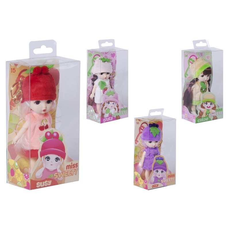 Fashion Doll 18cm C/Portachiave Frutta 4ass di Globo
