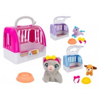 Animali Peluche C/Trasportino 3 Col. 3 Ass di Globo