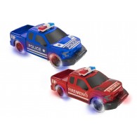 Auto Polizia/Pompieri B/O Luci Suoni Mistero di Globo