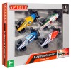 Auto Metallo Gran Prix 4 Pz Retrocarica di Globo