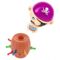 Gioco del Pirata Nella Botte C/16 Spade di Globo