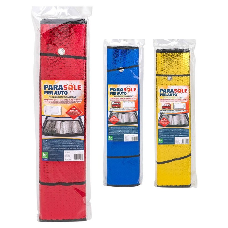 Parasole per Auto 128x60 C/Ventose 3col di Globo