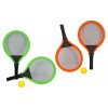 Racchette Beach Tennis 2pz C/Palla Morbida 3col di Globo
