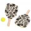 Racchette da Spiaggia in Legno C/1 Pallina Tennis di Globo