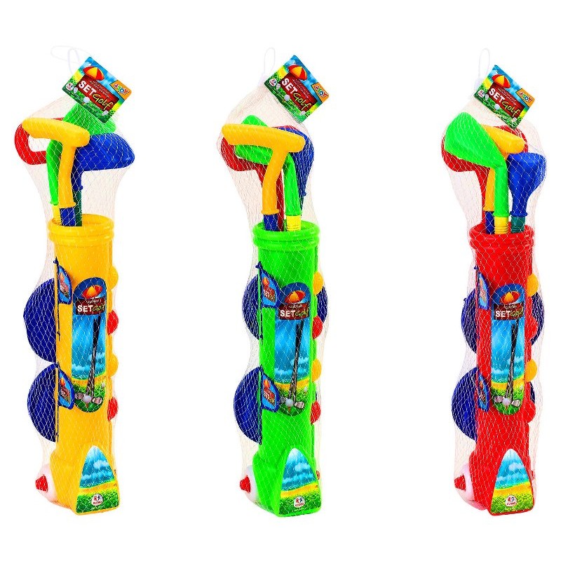 Sacca Golf C/Ruote C/3 Mazze/4 Palline 3col di Globo