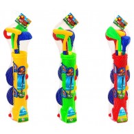 Sacca Golf C/Ruote C/3 Mazze/4 Palline 3col di Globo