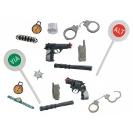 Set Polizia C/Pistola/Accessori 2ass. di Globo