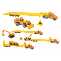 D-Cast Camion Portauto C/Mezz Lav 1:64 4a 8pz D/B di Globo