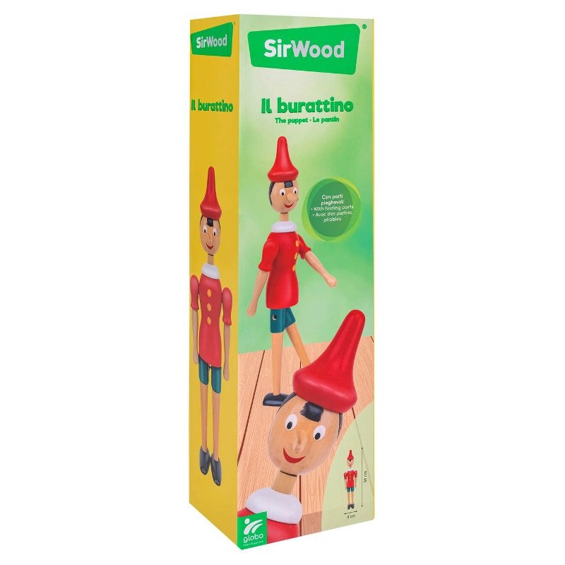 Pinocchio in Legno Cm30 di Globo