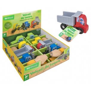 Mezzi Costruzione in Legno 5 Ass. 10pz D/Box di Globo