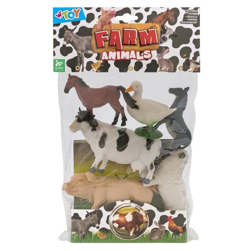 Animali Fattoria 6pz in Busta di Globo