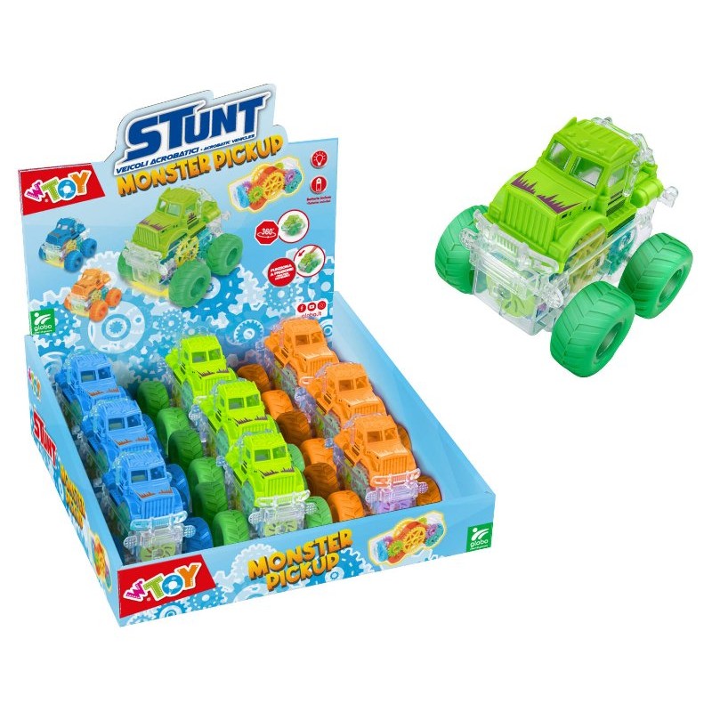 Camion Stunt Frizione B/O Ingranaggi 3 Col 9pz D/B di Globo