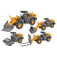 Mezzi da Lavoro Die Cast 4 Ass Ruota Libera di Globo