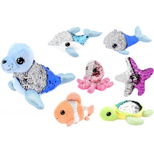 Animali C/Paillettes 16-26cm 7mod Ass di Globo