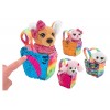 Cane/Gatto Pelux in Bors C/Paill 9cm 4ass 12pz D/B di Globo