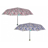 Ombrello Mini Donna Manuale Fantasia Fiori di Perletti