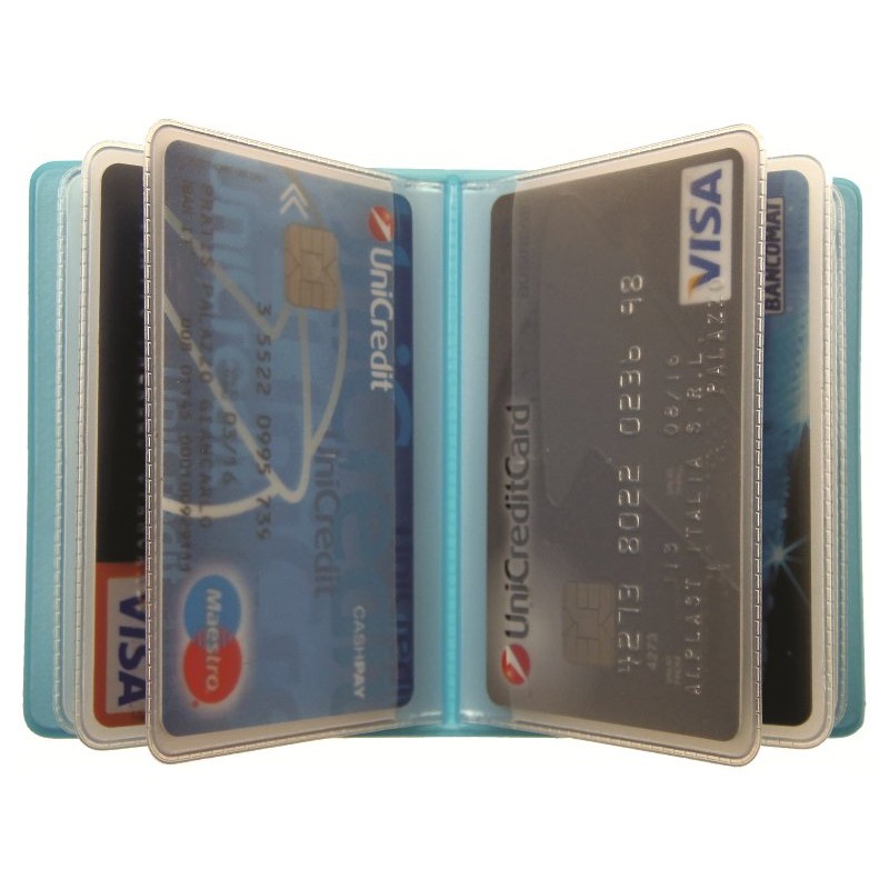 Pluricard Smile Portacard Colorato a Libro 14 Scomparti di Alplast Ital.Srl