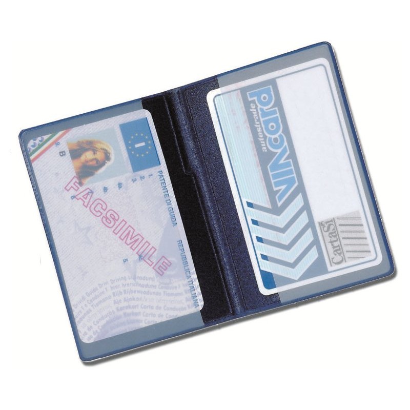 Portapatente Europea Copertina in Pvc Serge' Formato Card a 2 Scomparti di Alplast Ital.Srl