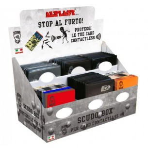 Espositore Multibox Scudo 105 Pz - 6 Articoli Portacard Scudo/Rfid di Alplast Ital.Srl