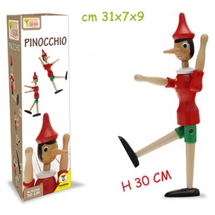 Pinocchio in Legno H. 30 Cm di Teorema