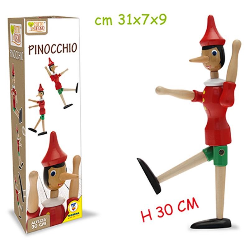 Pinocchio in Legno H. 30 Cm di Teorema