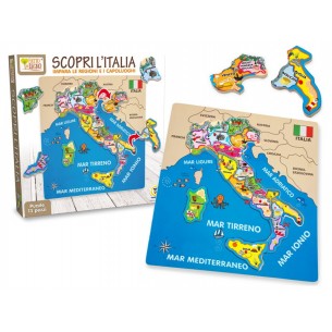Scopri L'Italia Puzzle 13 Pz Staccabili di Teorema