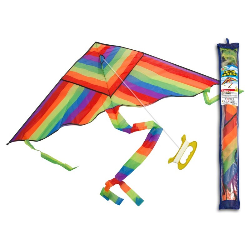 Aquilone Arcobaleno con Una Maniglia in Sacca 140x69cm di Teorema