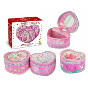 Portagioie Carillon Cuore 15.3x15x8 Cm 4 Mdl Ass di Teorema