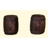 Botte in Resina Cm. 3x2,5 - Set 2 Pz di Rossi-Rosa